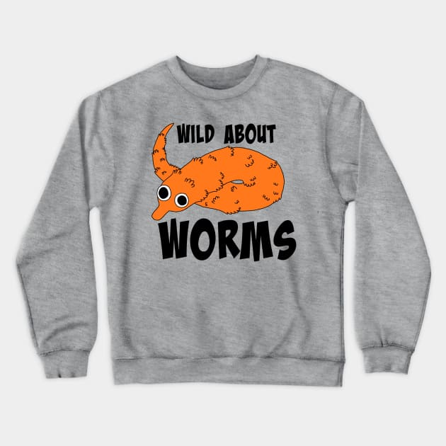 wild about worms Crewneck Sweatshirt by sabaillustration